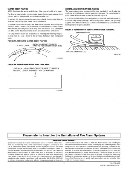 NOTIFIER Base for Intelligent Addressable Detector Model. B501